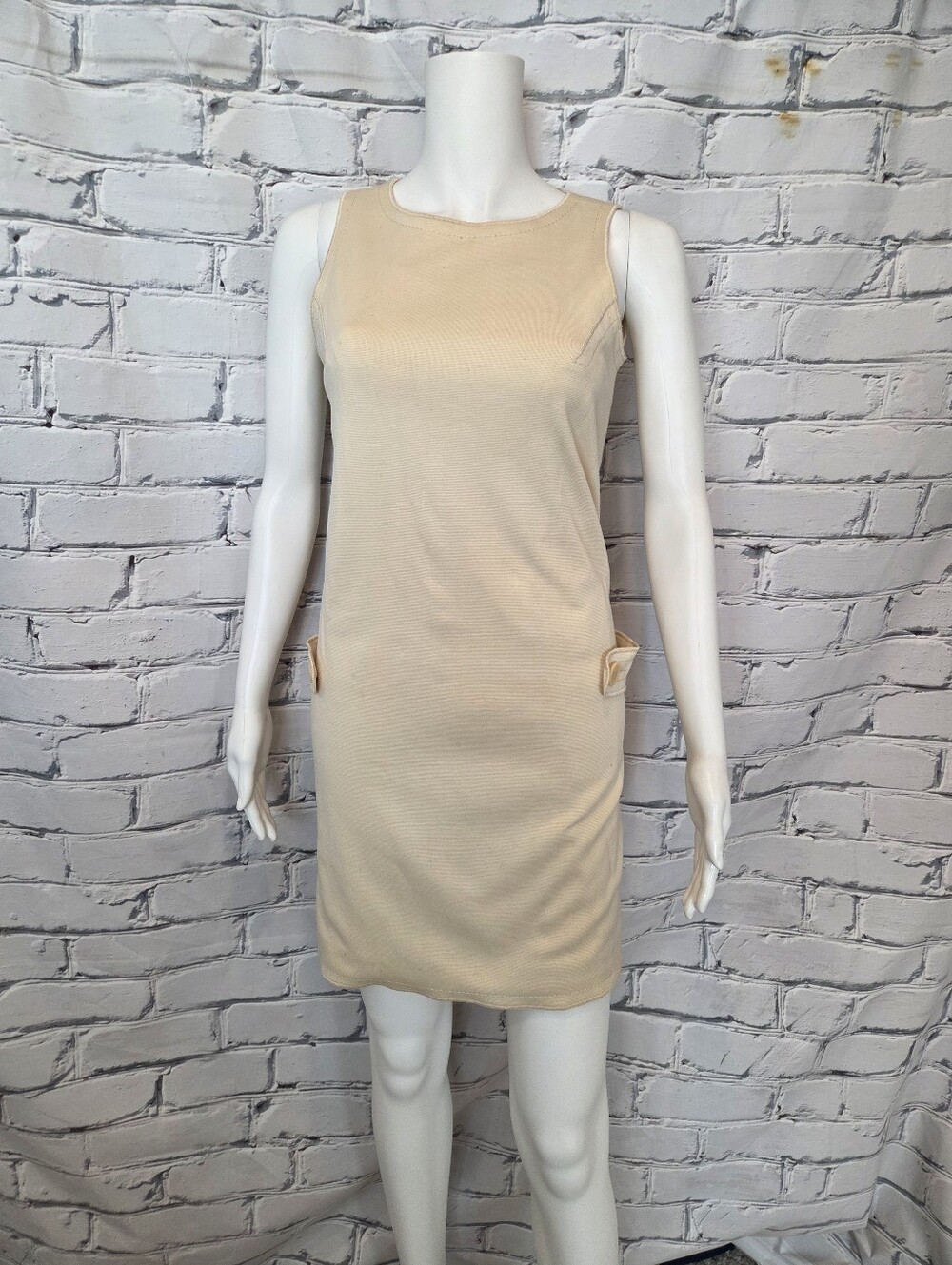 Moschino Mod Beige Shift Dress